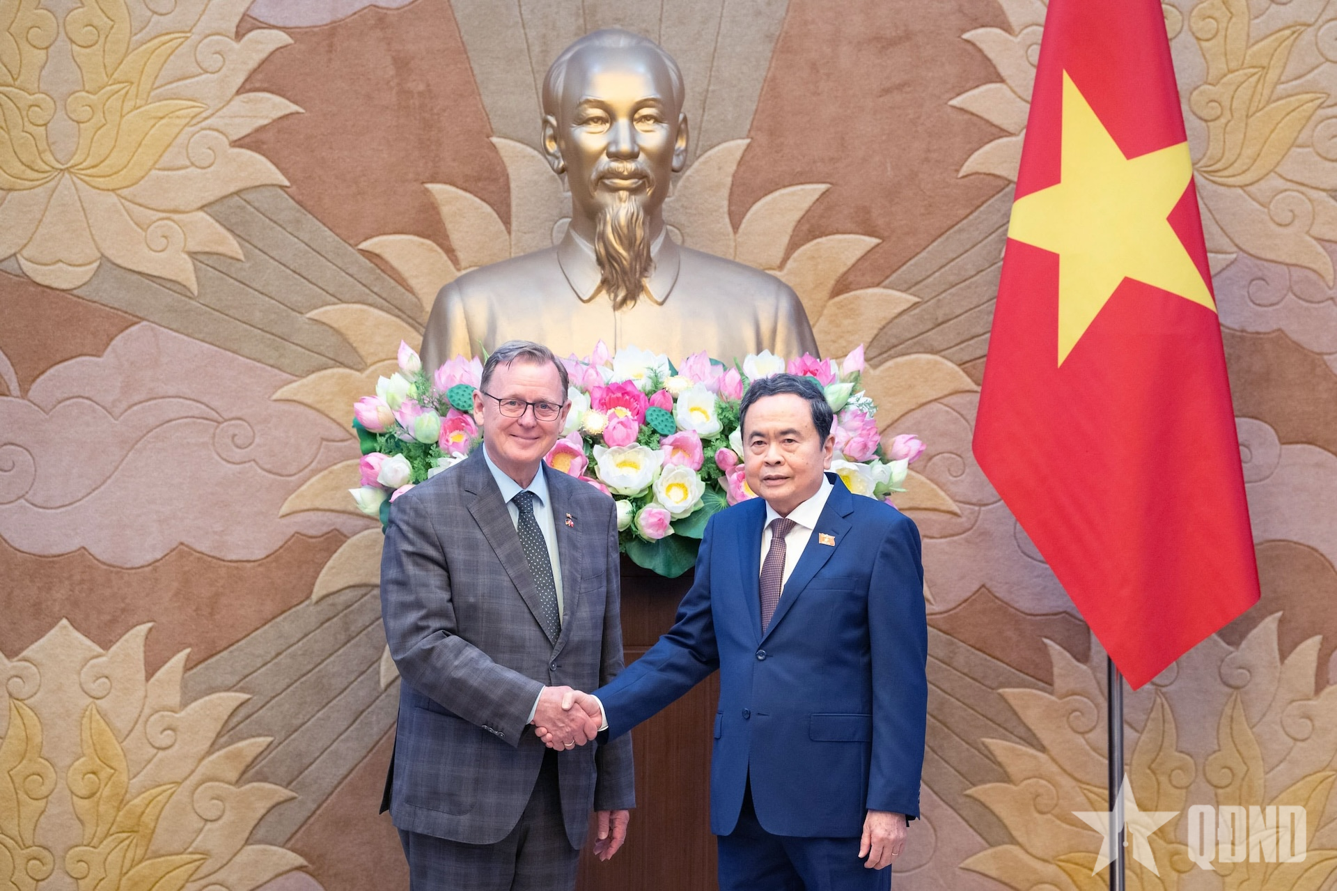 Chủ tịch Quốc hội Trần Thanh Mẫn tiếp Phó chủ tịch Quốc hội Cộng hòa Liên bang Đức Bodo Ramelow